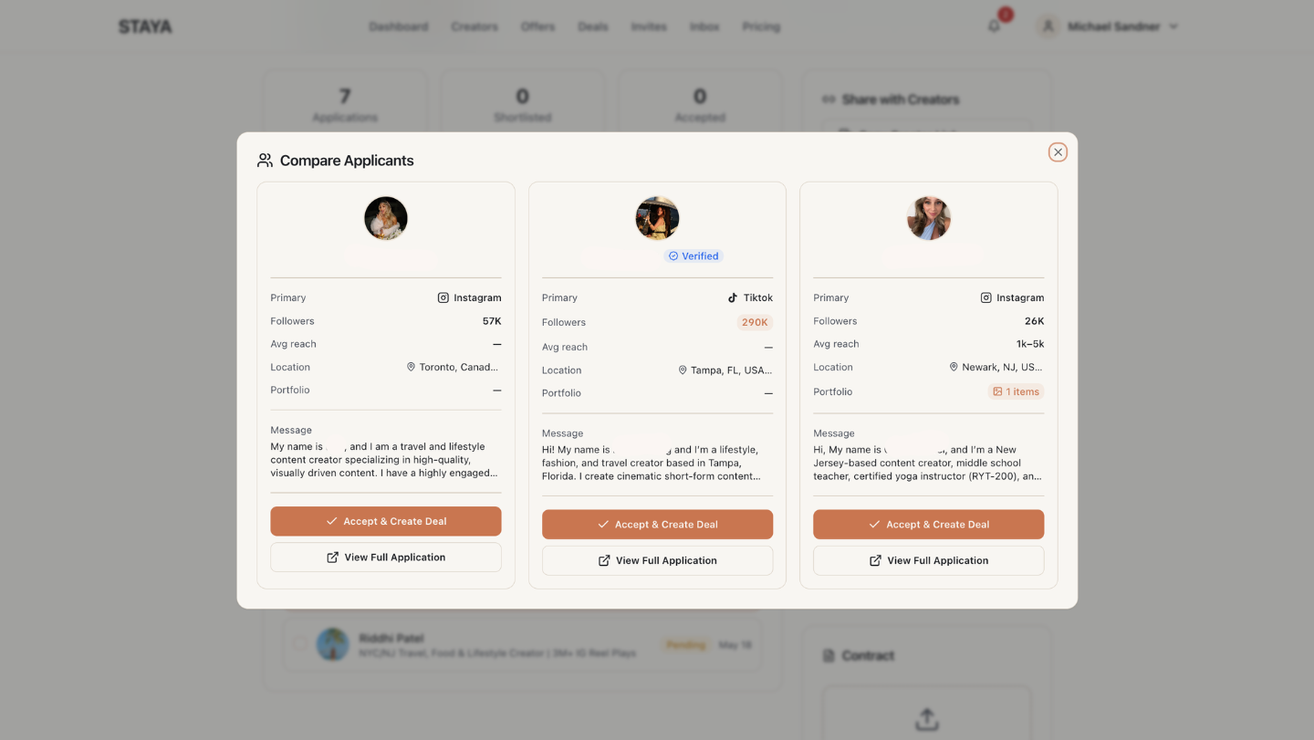 Review applications in one place